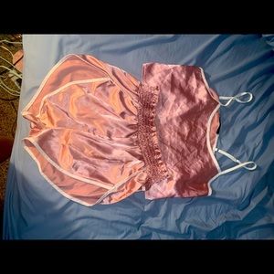 Pink Zaful two piece sleep set. Size M